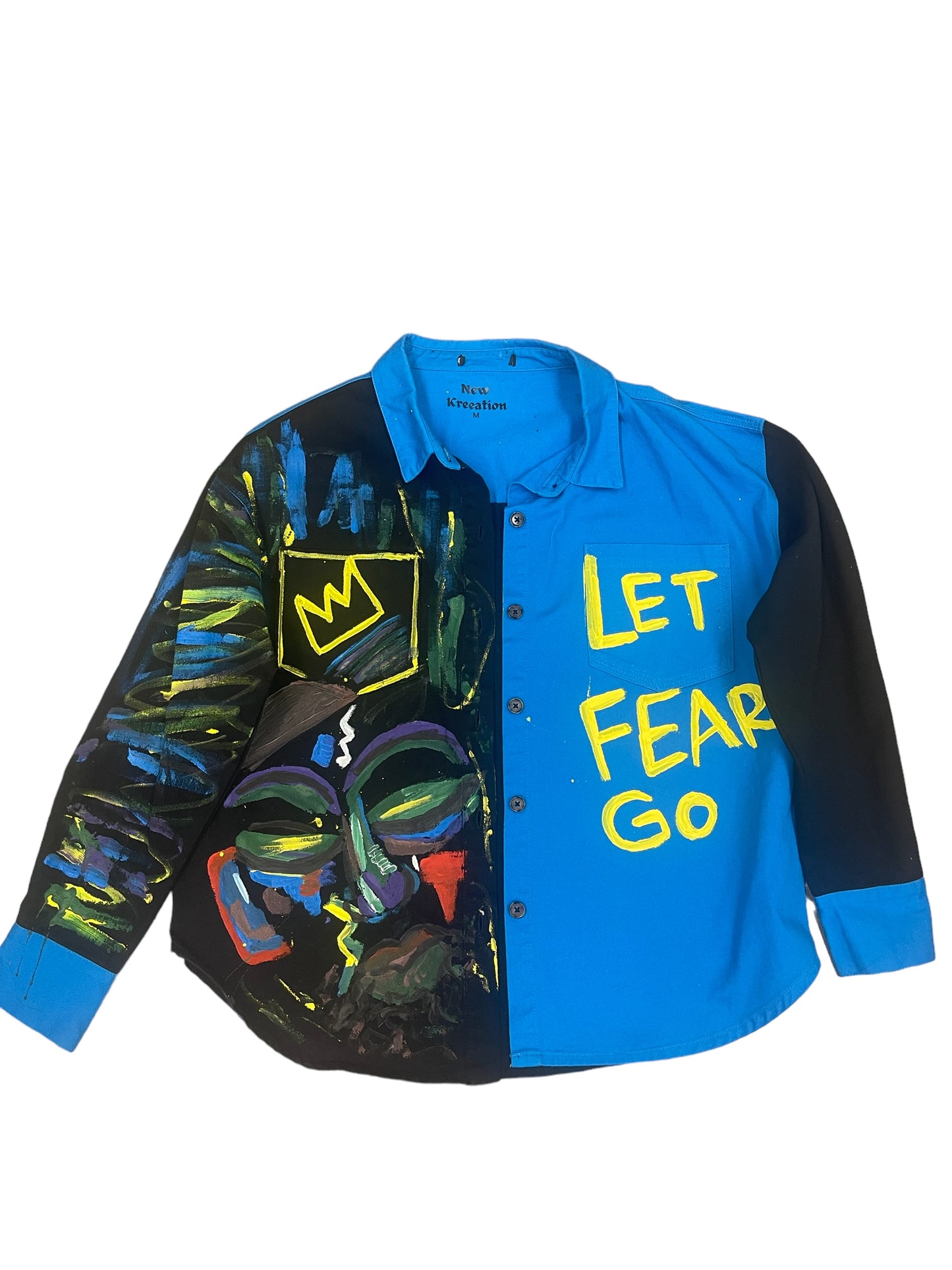 Let Fear Go Mens Button Up