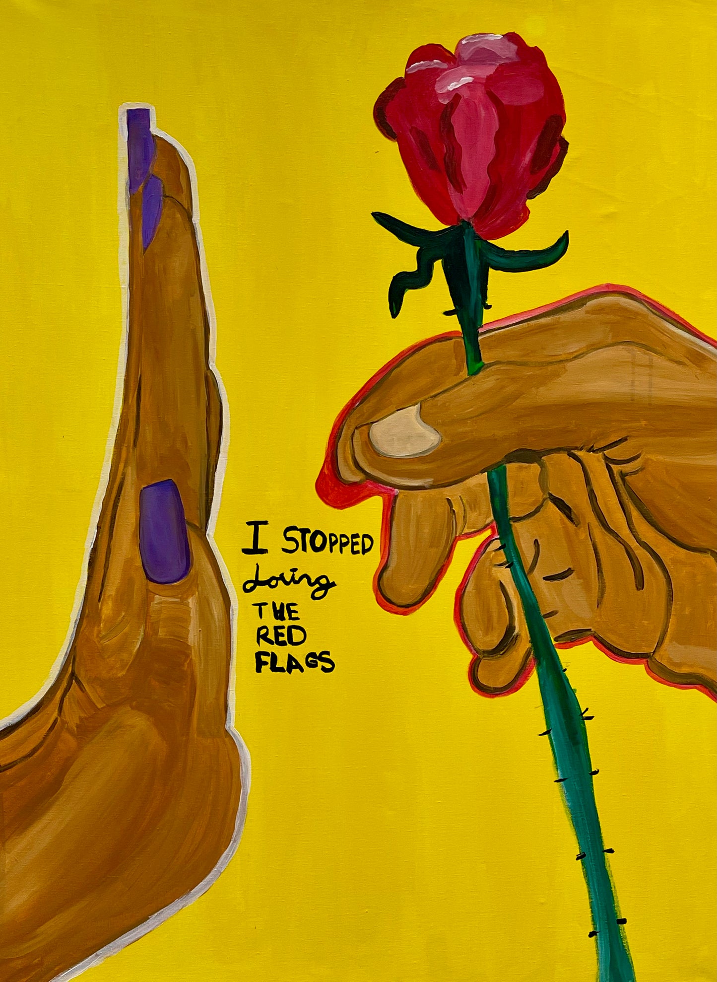 I stopped loving the red flags print 8x10