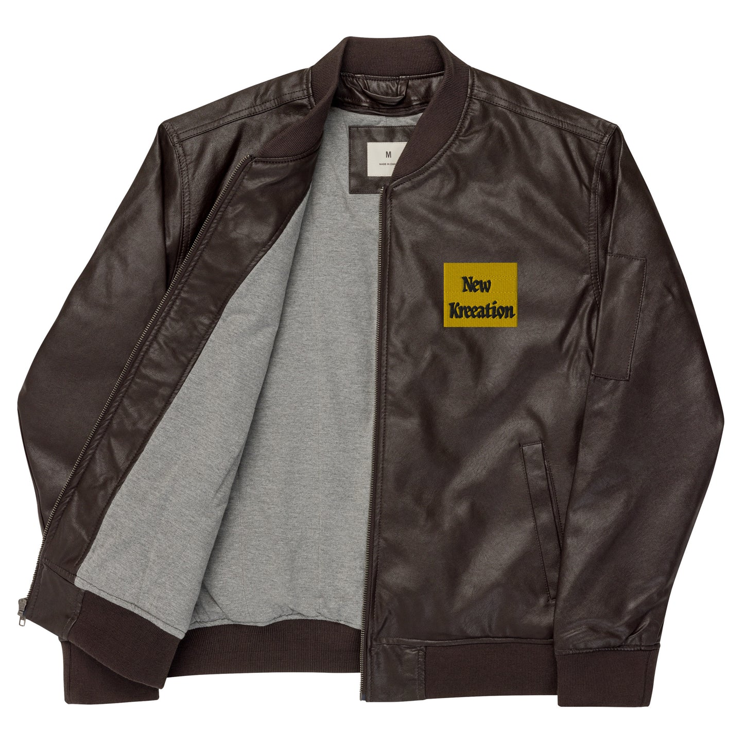 New Kreeation Leather Bomber Jacket
