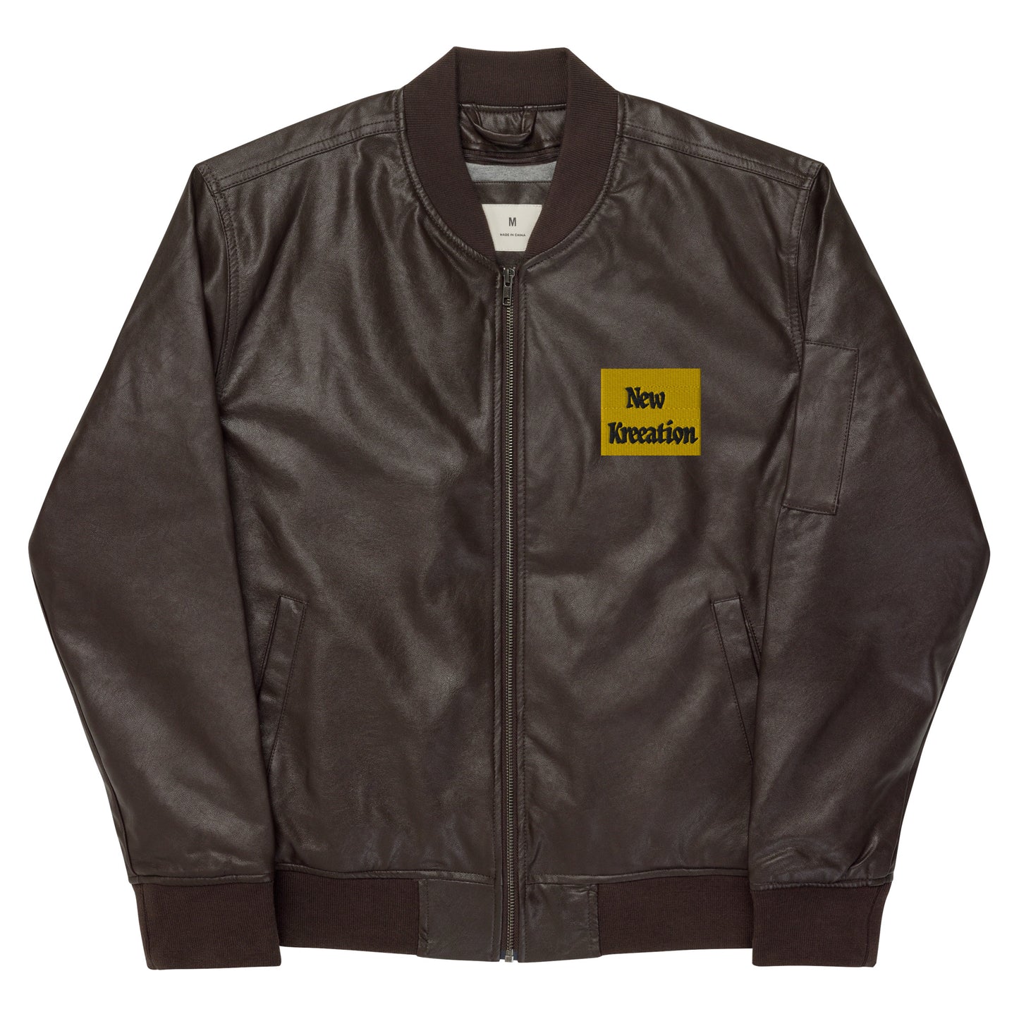 New Kreeation Leather Bomber Jacket